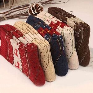 Argyle Reindeer Festive Sock Set NEW 🏷️